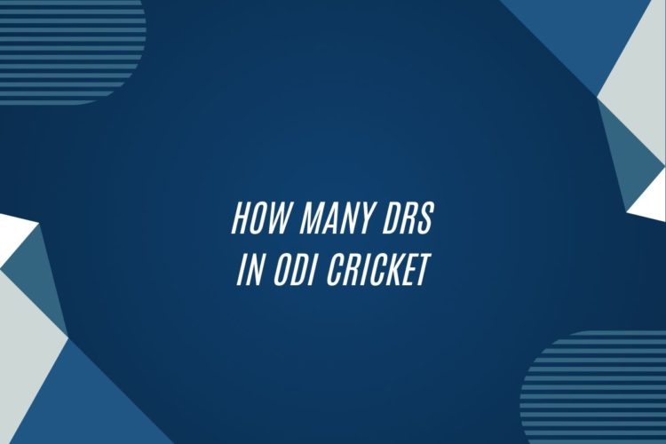 How Many Drs In Odi Cricket