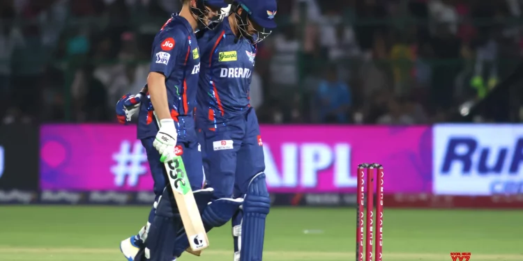Aiden Markram and Ayush Badoni Rescue Lucknow Super Giants with Stellar Partnership to Post 180 Against Rajasthan Royals
