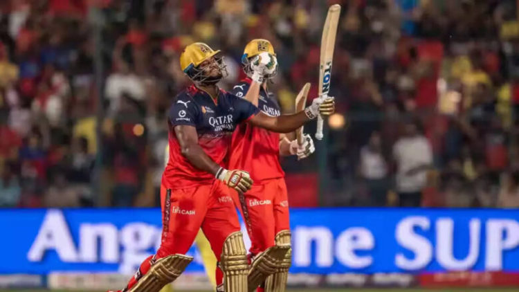 Shepherd’s 14-ball Blitz Propels RCB to 213 in Bengaluru